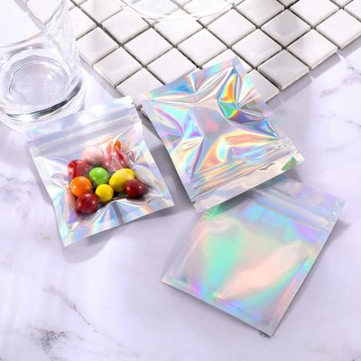 Silberner unterstützter Beutel mit Reißverschluss, der VMPET-freien Raum Front Mylar Bags verpackt