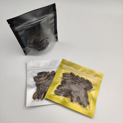 Klarer flacher unterer AL-CPP-silberner Aluminiumverpacken- der Lebensmitteltaschen-Beutel mit wiederversiegelbarem Reißverschluss