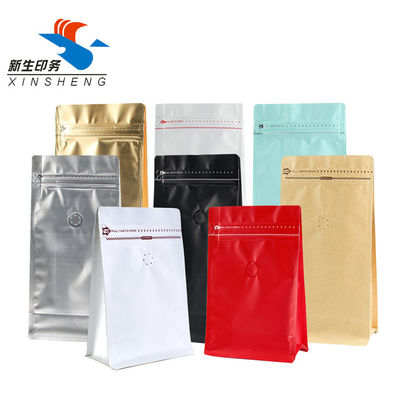 stehendes Aluminiumfolie-Kraftpapier, das Taschenbeutel flaches unteres wiederversiegelbares verpackt