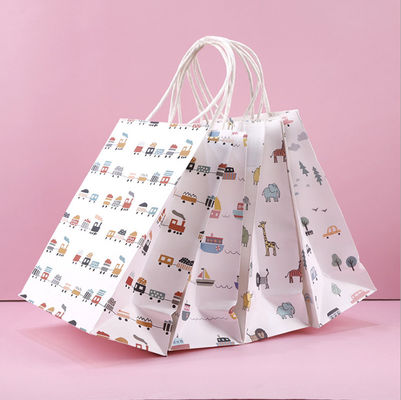 Kundenspezifischer Logo Paper Carrying Shopping Bags für Geschenk kleidet das Verpacken