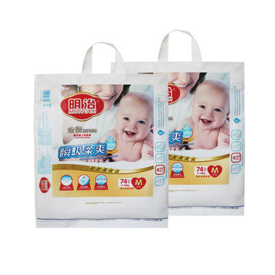 Baby-Windel-Tote Double-PET Keil-Taschen-Verpacken Wegwerf mit kundenspezifischem gedruckt