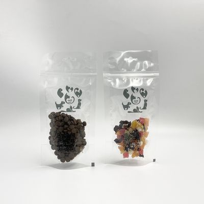 Code, der transparente Verpackentaschen Mini Pet Food Treats Displays druckend sprüht