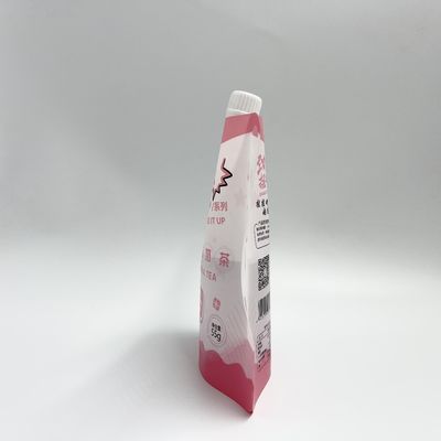 CMYK 4 Schicht PET kundenspezifischer Juice Pouches Plastic Liquid Pouches mit Düse