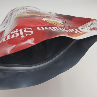 Grad der Nahrungiso9001 stehen oben die Aluminiumfolie-Taschenbeutel heißsiegelte kundenspezifisches gedruckt