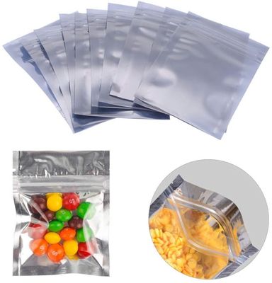 Metallisierter wiederversiegelbarer Folien-Kunststoffgehäuse-Taschenbeutel klarer Front Moisture Proof