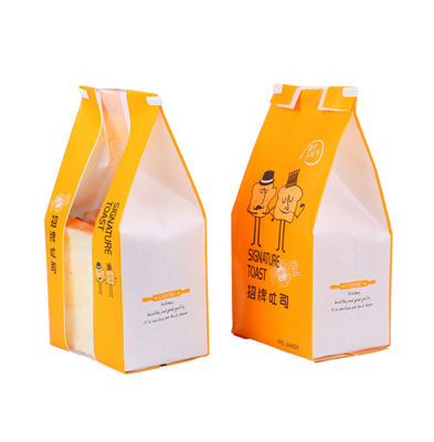 Die Matte Laminated Paper-Bäckerei Brotverpackung sackt die biologisch abbaubare kundenspezifische gedruckte Gravüre ein