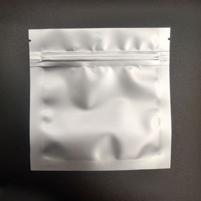 Klarer flacher unterer AL-CPP-silberner Aluminiumverpacken- der Lebensmitteltaschen-Beutel mit wiederversiegelbarem Reißverschluss