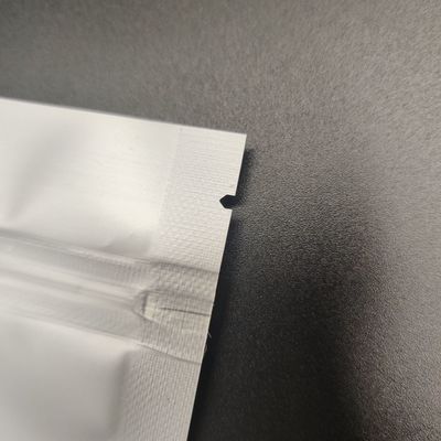 Klarer flacher unterer AL-CPP-silberner Aluminiumverpacken- der Lebensmitteltaschen-Beutel mit wiederversiegelbarem Reißverschluss