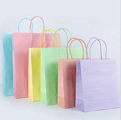 Kundenspezifischer Logo Paper Carrying Shopping Bags für Geschenk kleidet das Verpacken
