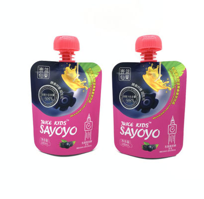 Kundenspezifische druckende bunte Größe Juice Liquid Packaging Pouch Bagss VMPET 200ml