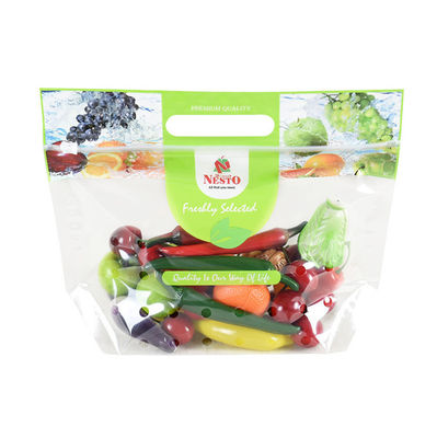 HAUSTIER CPP stehen oben frische Frucht-Verpacken- der Lebensmitteltasche mit Reißverschluss-Entlüftungslöchern