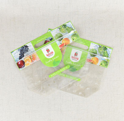 HAUSTIER CPP stehen oben frische Frucht-Verpacken- der Lebensmitteltasche mit Reißverschluss-Entlüftungslöchern