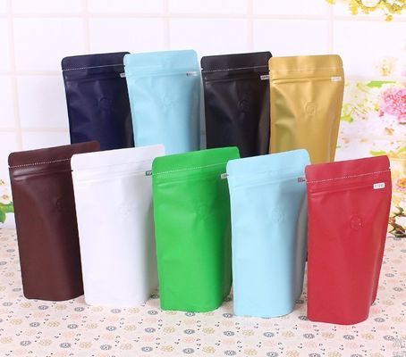 Aluminiumfolie 125g stehen oben Kaffee Bean Pouch Bags With Valve