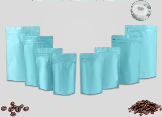 der Kapazität250g Aluminiumfolie wiederversiegelbaren Stand herauf die Kaffee-Taschen-Seite, die mit Ventil Gusseted ist