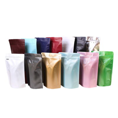des Reißverschluss-120mic Plastik-VMPET Kaffee Bean Packaging Verschluss-Kaffee-Stand-oben der Beutel-
