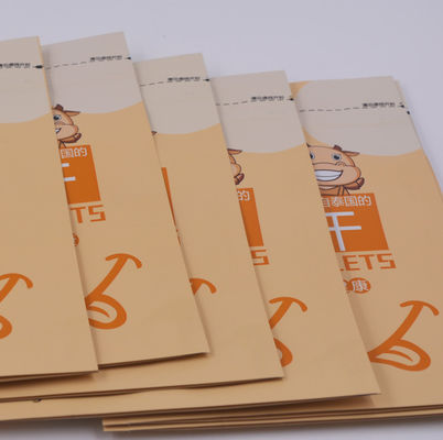 Snack-Food-Trockenfrüchtepopcorn Kraftpapier-Verpackentasche ODM 130x200+70mm
