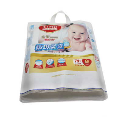 Baby-Windel-Tote Double-PET Keil-Taschen-Verpacken Wegwerf mit kundenspezifischem gedruckt