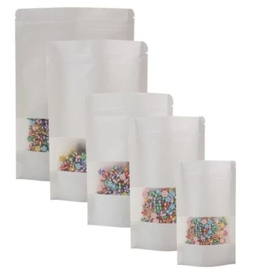 Heiß versiegelbare Papiertüten Doypack stehen oben Kraftpapier-Beutel mit Matte Window