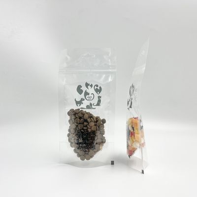 Code, der transparente Verpackentaschen Mini Pet Food Treats Displays druckend sprüht