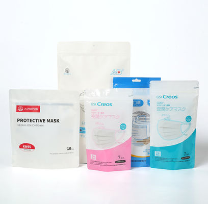 Kundenspezifische chirurgische Wegwerf-N95 Gesichtsmaske-verpackende Plastiktasche 60mic