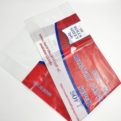 Kundenspezifisches Drucken mit Verpackentaschen Griff-Toilette Rolles