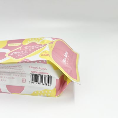 CMYK druckte Damenbinde-Aluminiumfolie-Tasche Damen mit Aufklebern