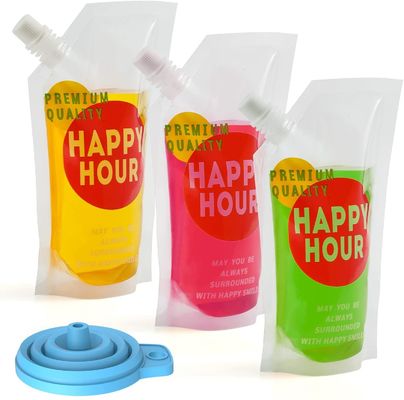 300 Mikrometer spritzen Plastik-Juice Drink Bag Pouches Gravure-Drucken heraus