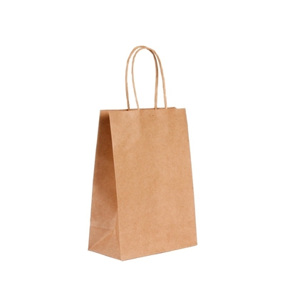 Recyclebare Gravüren-tragende Einkaufstaschen, die Mitnehmernahrungsmittelkraftpapier-Tasche lackieren